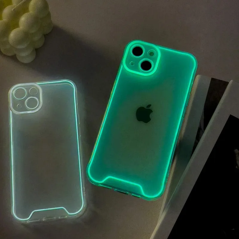 Luxury Luminous Night Light Phone Case for iPhone