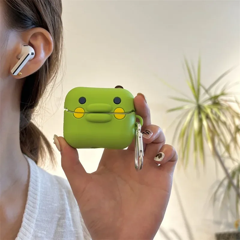 Cartoon Bot Sausage Mouth Earphone Cover for Galaxy Buds
