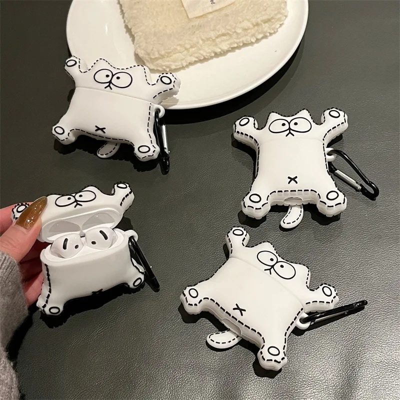 Funny Line Cat Charging Case for AirPods