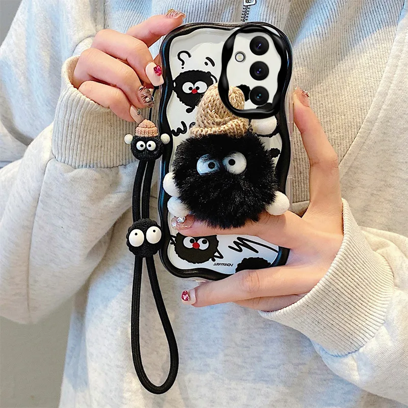 3D Cartoon Kitty Bear Fur Case For Samsung - Image 5
