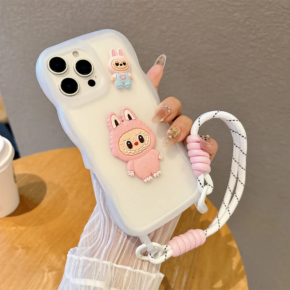 Silicone Soft Phone Case with Wrist Strap