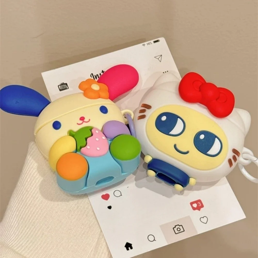 Cute Flower Rabbit Tuoma Headset Case for Apple's