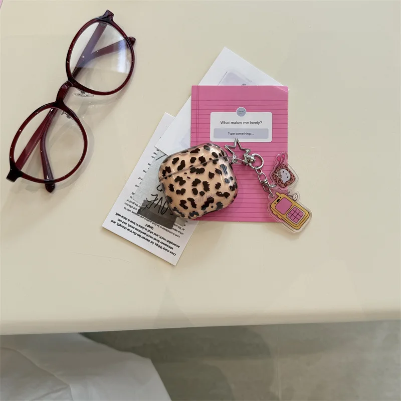 Leopard Transparent Brown Print for Airpods