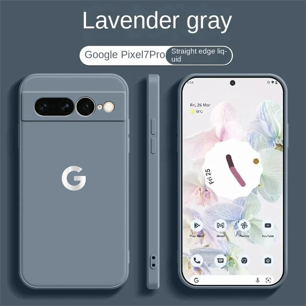 Ultra Slim Liquid Silicone Phone Case For Google