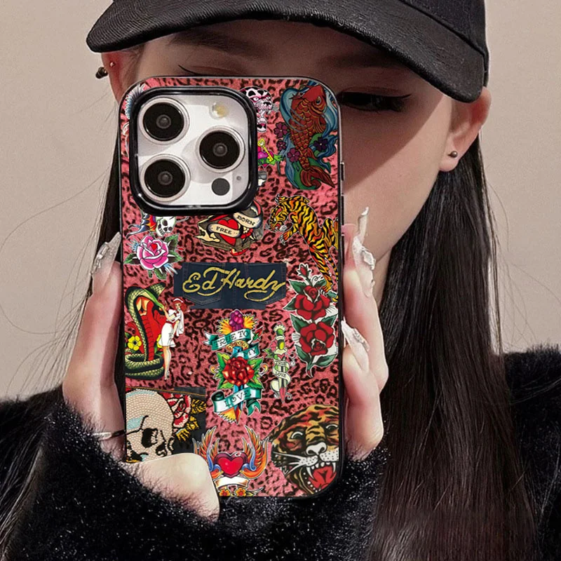 Skull Snake Pattern Phone Case