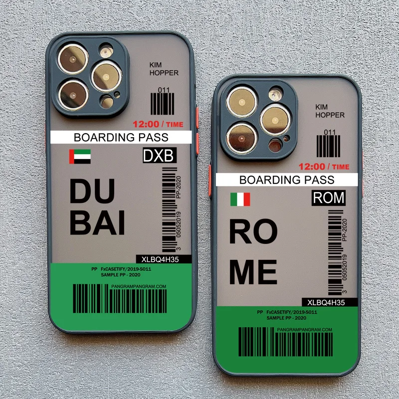 INS Boarding Pass Ticket Phone Case for iPhone - Image 4