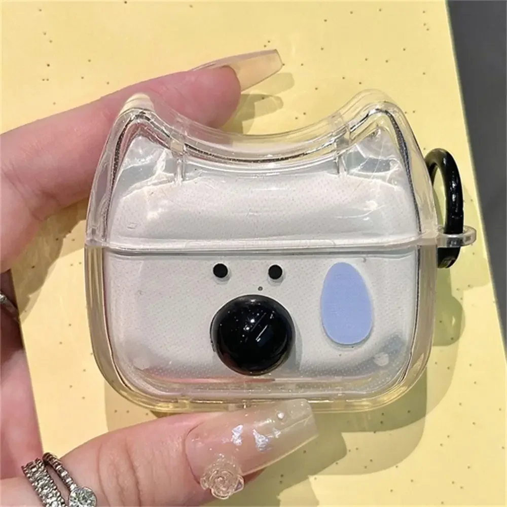 Ins 3D Puppy Funny Dog Earbuds Box