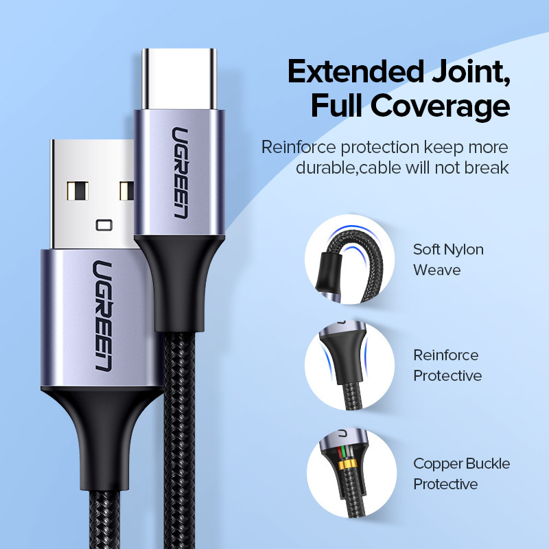 Xtended Soft Weave Fast Charging Data Cable