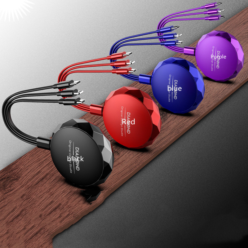 3 In 1 Retractable Fast Charging Cable