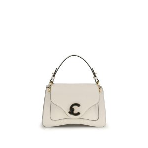 Beige Calf Leather Bos Taurus Shoulder Bag