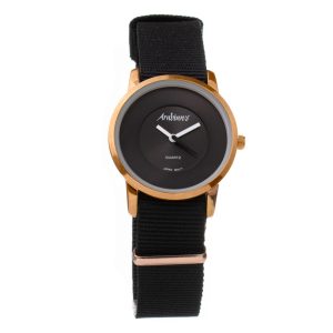 Black Textile Dress Watch