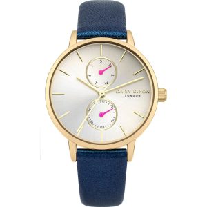 Blue Leather Dress Watch