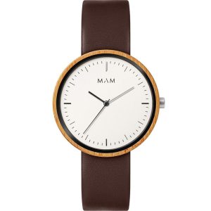Brown Leather Dress Watch