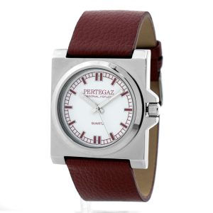 Bordeaux Leather Dress Watch