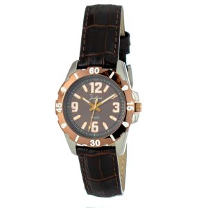 Brown Leather Dress Watch