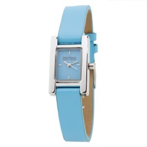 Blue Leather Dress Watch