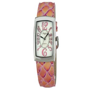 Bicolor Leather Dress Watch