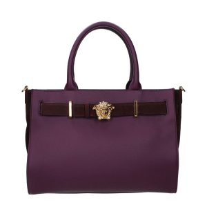 Purple Leather Handbag