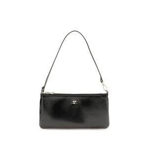 Black Cowhide Shoulder Bag