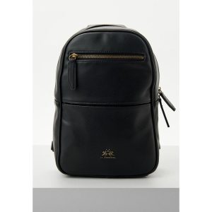 Black Polyethylene Crossbody Bag