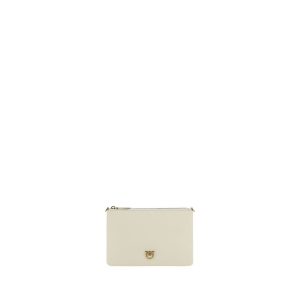 Beige Calf Leather Bos Taurus Shoulder Bag