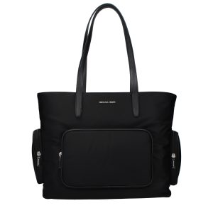 Black Fabric Shoulder Bag