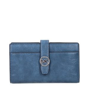 Light Blue Leather Wallet