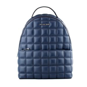 Blue Artificial Leather Backpack