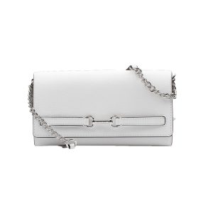 White Leather Crossbody Bag
