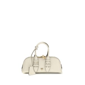 Beige Calf Leather Bos Taurus Handbag