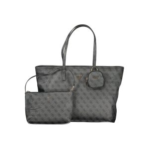 Grigio Poliuretano Women Handbag