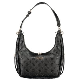 Black Polyurethane Women's Handbag