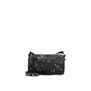 Black Lamb Leather Shoulder Bag