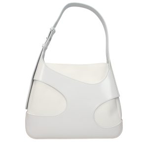 White Leather Shoulder Bag