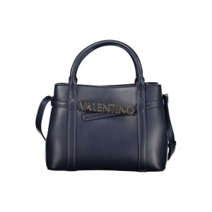 Blu Polyurethane Woman Handbag