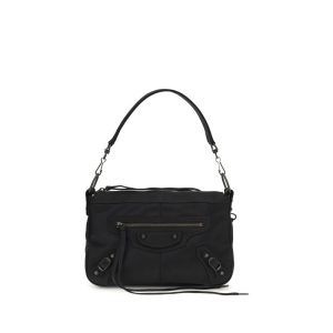 Black Polyamide Shoulder Bag