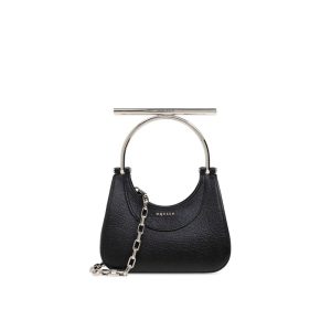 Black Lamb Leather Crossbody Bag