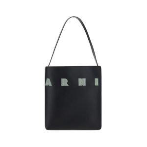 Black Calf Leather Bos Taurus Shoulder Bag