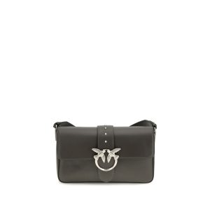 Bicolor Leather Shoulder Bag