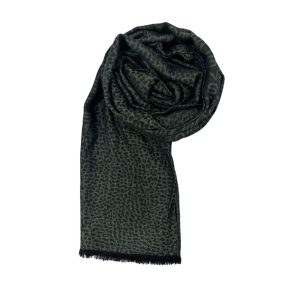 Green Wool Unisex Scarf