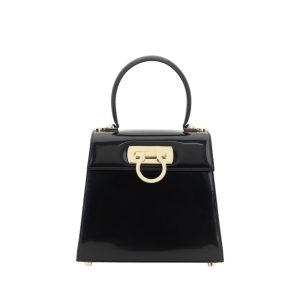 Black Calf Leather Bos Taurus Handbag