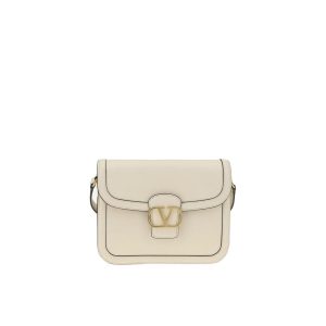 White Leather Shoulder Bag