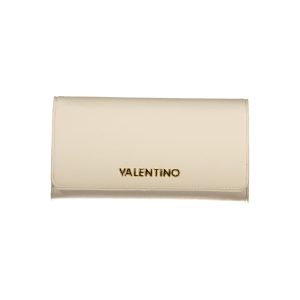 Beige Polyurethane Women Wallet