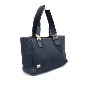 Black GG Canvas Tote Bag
