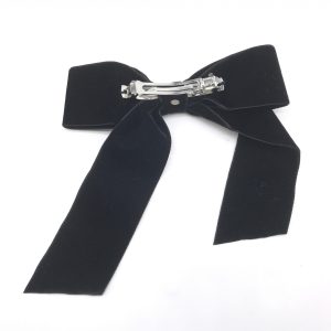 Black Velvet Bow Hair Accessory