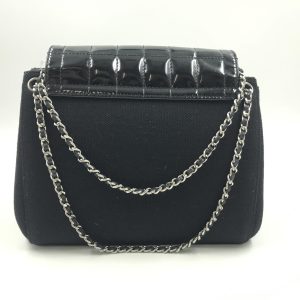 Chocolate Bar Patent Leather Shoulder Bag