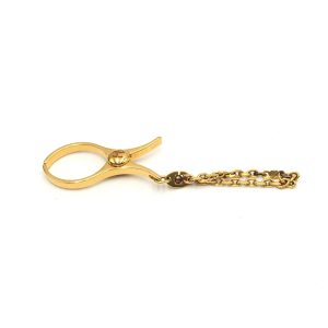 Gold Metal Glove Holder Keychain