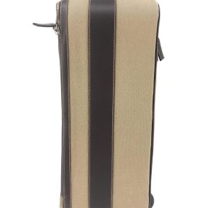 Jacquard Canvas Leather Suitcase