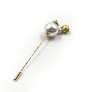 Pin Brooch, Pearl Style, Box