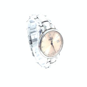 Pink Champagne Dial Quartz Watch, Stainless Steel